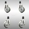 Service Caster 5 Inch 316SS Gray Poly Swivel 1-3/4 Inch Expanding Stem Caster Brake SCC, 2PK SCC-SS316EX20S514-PPUB-2-TLB-2-134 - alternate 4